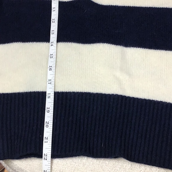 Boden Olivia Merino Wood Navy Striped Jumper Size Small - Picture 8 of 10